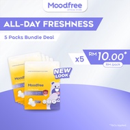 [Bundle of 5] Moodfree Day Use Sanitary Pad (10 pcs x 5 pack) | Women Period Pad | Tuala Wanita | 卫生