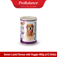 [Carton] ProBalance 9.6kg Senior Wet Dog Food - 400g x 24 cans (2 Flavours)