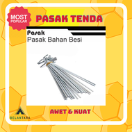 Pasak murah besi nikel tenda hiking Patok tenda dome pramuka regu
