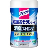 (藍色筒/家居用) 日本製造花王99% 除菌家居酒精消毒除臭濕紙巾 (80枚入)  x 1筒