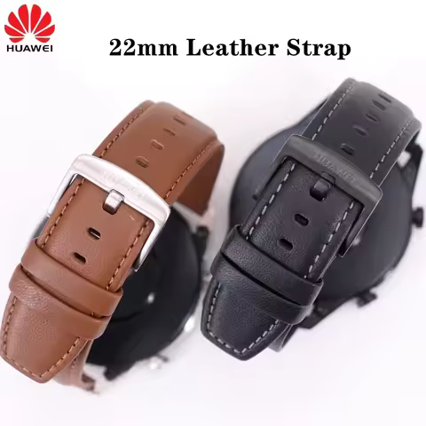 Original Huawei 22mm Watch Strap Huawei GT2 GT3 GT4 46mm Calf Leather Strap for Huawei Watch 3 4pro 