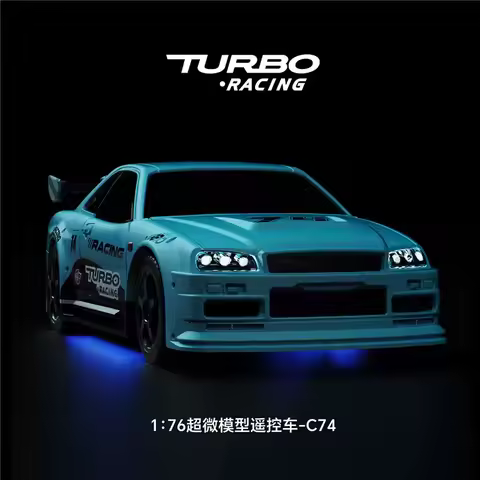 2026New C74 C73 Turbo Racing 1/76 Mini Drift Rc Car Micro Racing Full Proportional Adjustable Speed 