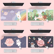 Kawaii Cartoon Mousepad Large PC Computer Mouse Pad Cute Desktop Game Keyboard Table Mat Wrist Rest Office Desk Organizer