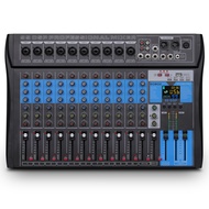 BOMGE Professional Mixer Sound Board Console 8 Channel Desk System w/USB Audio Interface USB-B Recor