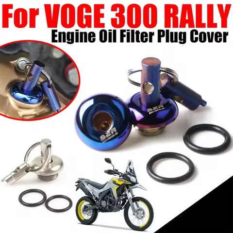 For Loncin VOGE 300 RALLY 300 GY 300GY RALLY300 Motorcycle Accessories Engine Oil Filter Plug Cover 