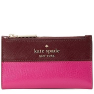 Kate Spade Staci Colorblock Small Slim Bifold Wallet in Pink Multi