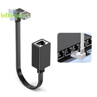 [spring-t] 90 Degree CAT7 Network Extension Cable Flat Ultra 10G Right /Left Angle Elbow Network Wir