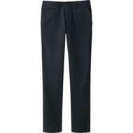 NT$380含運【二手】UNIQLO 無褶復古卡其褲 regular fit 腰圍82cm 黑色