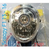 Complete Headlights for Scoopy F1 2013 to/d 2016 Scoopy F1 Esp/ Reflector Head Lamp WIN/
