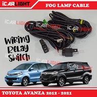 Toyota Avanza 2012 - 2021 Fog Light Lamp Wiring Oem Fog Lamp Sport Light Foglamp Cable Wire H16 Sock