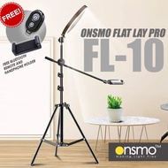 Onsmo Flat Lay Pro Kit FL-10 with Ring Light for Handphone Flatlay Top Angle Photo Shooting, Live St