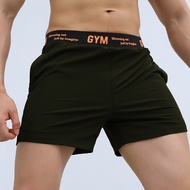 New Sports Running Workout Shorts Men's Summer Thin Loose Elastic Ice Silk Breathable Running Traini