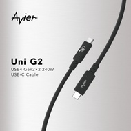 【Avier】Uni G2 USB4 Gen2x2 240W 高速資料傳輸充電線 2M