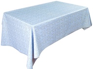 MPI ผ้าปูโต๊ะ ข้างหน้าเป็นพลาสติกด้านหลังเป็นเนื้อผ้า(สปัน) หน้ากว้าง 1.37เมตร ขายยกม้วน/ขายเป็นเมตร กันน้ำ