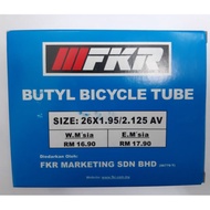FKR 26X1.95/2.125 AV BICYCLE BUTYL TUBE