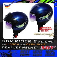 TOPI KELEDAR SGV HELMET RIDER 2 II KETUPAT RAYA EDITION DARK BLUE SIZE: L 60CM SIRIM APPROVED