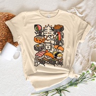 Sushi t shirt women summer Japanese Tee girl harajuku funny streetwear clothing