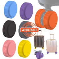 [ Wholesale Prices ] Wear-resistant Suitcase Wheels Sheath / Noise Reduce Cart Caster Cover / Travel Luggage Wheel Silicone Guard Sleeve / Furniture Casters Protecting Case