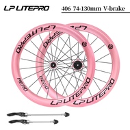 LP LITEPRO AERO Folding Wheel Set Disc/V Brake Circle Brake BMX 20 Inch 406/451 349 Rim Wheel Hub 40