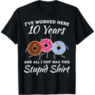 Funny 10 Years Work Anniversary Ten Year Employee Appreciate Gift Unisex T-Shirt