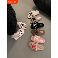 slippers for women bedroom slippers men slippers Furry Thick-Soled Cotton Slippers - Stylish Winter 