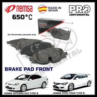 GENUINE REMSA HONDA CIVIC FD2R INTEGRA DC5 TYPE R (BREMBO CALIPER) 650ºC HIGH TEMP FRONT BRAKE PAD