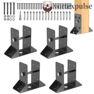 VORTEXPULSE Deck Railing Support, 4x4 Inch/6x6Inch Heavy-Duty Post Support Bracket, Support Premium 