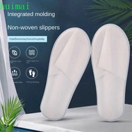 HUIMAI Hotel Disposable Slippers, Non-Woven Footwear Home Guests Use Slippers, Breathable Non-slip One Size Soft Hospitality Slippers Men Women