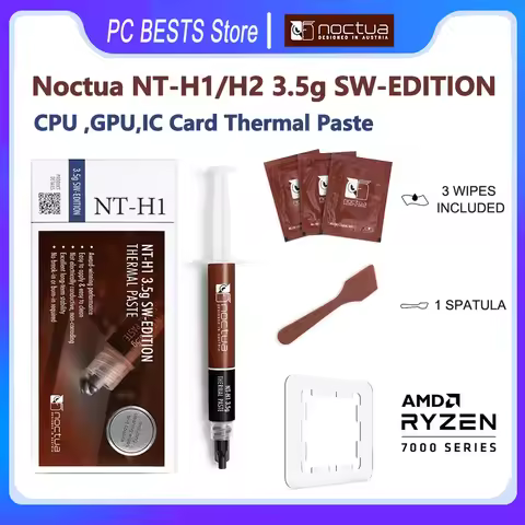 Noctua NT-H1/NT-H2 3.5g SW-EDITION AM5 NA-STPG1 Thermal Grease Paste For GPU IC Card CPU Cooler Comp
