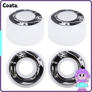 COATA 4Pcs/Set Skateboard Wheels, High Elasticity PU Skateboard Replacement Wheels, Durable 78-85A H