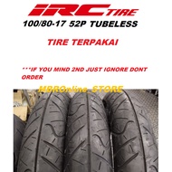 IRC TYRE 100/80-17 RX01-F TUBELESS 2ND HAND TIRE RSX150 Y16 Y15
