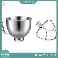 (Ready Stock) Stainless Steel Bowl Mixer Aid Paddle for KitchenAid 4.5-5Quart Tilt Head Stand Mixer for KitchenAid Mixer Flour Cake Spare Parts