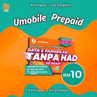 SIMKAD UMOBILE PREPAID UNLIMITED INTERNET 5G