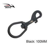 Spring Buckle SSA-DT100B100MM Black Equipment 316 Stainless Steel Accessories Diving Single Hook Div