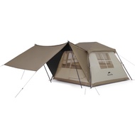 Naturehike Village 4 Person Camping Tent with Vestibule, 60S Easy Setup Instant Tent for 4 Person,Wa