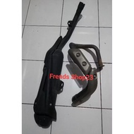 Original standard exhaust for Yamaha WR 155 WR 155 complete neckOriginal