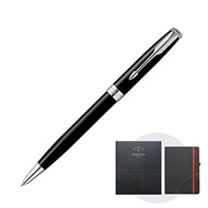 [Direct Japan] PARKER Parker Ballpoint Pen Sonnet Rack Black CT Medium Character Oil-based Original Notebook with Original Notebook Gift Box Set Genuine Import 1950792 NS