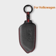 For VW Volkswagen Golf 8 Tuang X ID4 ID6 ID3 Talagon Lamando L Suede Remote Car Key Case Shell Keych
