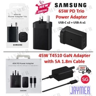 [SG] Samsung 65W 45W 35W 25W PD USB-C Super Fast Charging 2.0 Adapter Watch Charger 5A 1.8M 1M Cable