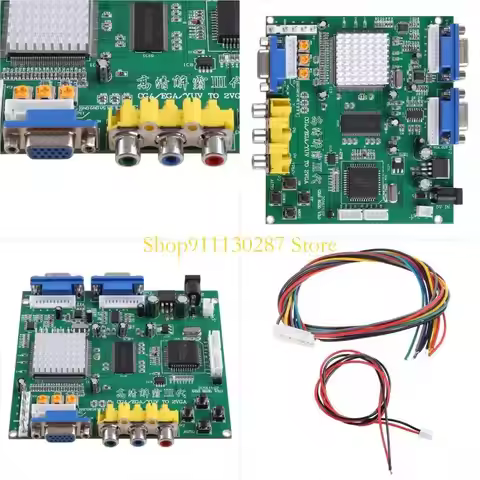 J1HC GBS-8220 High Definition Arcade Game CGA/EGA/RGBS/RGBHV/YUV/YPBPR To VGA Video Converter Board 