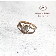 0.23CT LADIES DIAMOND RING-18K GOLD DIAMOND RING-18K GOLD FANCY DIAMOND RING-18K GOLD FANCY LADIES D