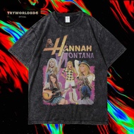 Tryworldbdg OFFICIAL "HANNAH MONTANA" OVERSIZED T-Shirt | Washed Shirt | Stone WASH | Oversized T SH