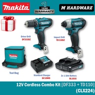 Makita 12V Cordless Combo Kit CLX224 | DF333DZ+TD110DZ