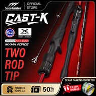 [Kedatangan Baru]  CAST KING Joran Pancing 180cm/198cm M/MH Power Double Rod Tips Carbon Cloth FUJI 
