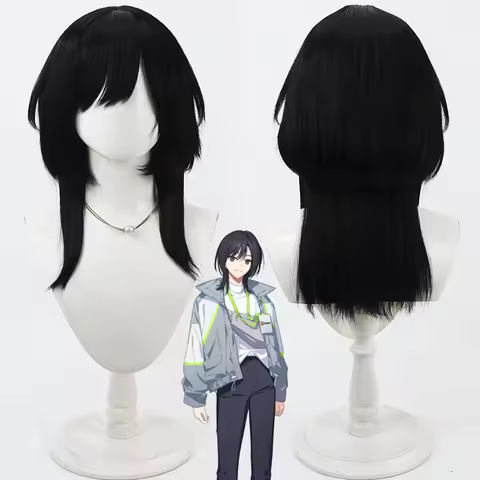 18trip Hamasaki Natsuki Cosplay Wig Black Heat Resistant Synthetic Hair