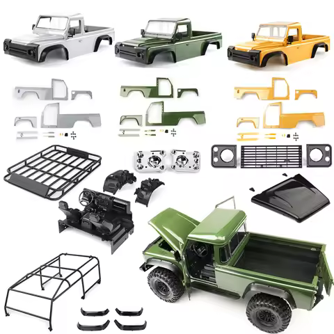 324mm Wheelbase 2 Doors Pickup Truck Body Shell for 1/10 RC Crawler Car Traxxas TRX4 DEFENDER RD110 
