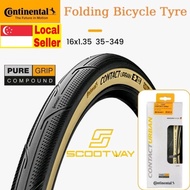 Continental Contact Urban Foldable Tire 16*1.35 (349) For Brompton/Pikes/3Sixty