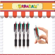 Barabam [Per Pcs] O&Q 4in1 Color Ballpoint Pen Press Four-color Ballpoint Pen Student 0.7mm Multi-co