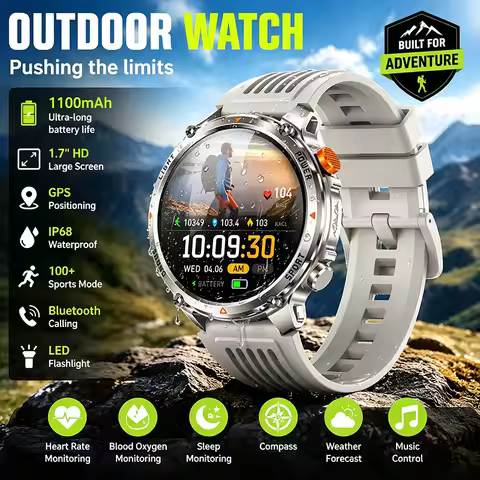 Wireless Calling Smart Watch IP68 Waterproof Health Monitoring Women's Health Breathing Training 100