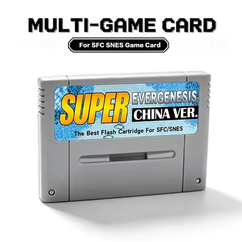 Super EverGenesis Flash Cartridge Compatible With SFC SNES Game Console Support Mini SD Retro Game C